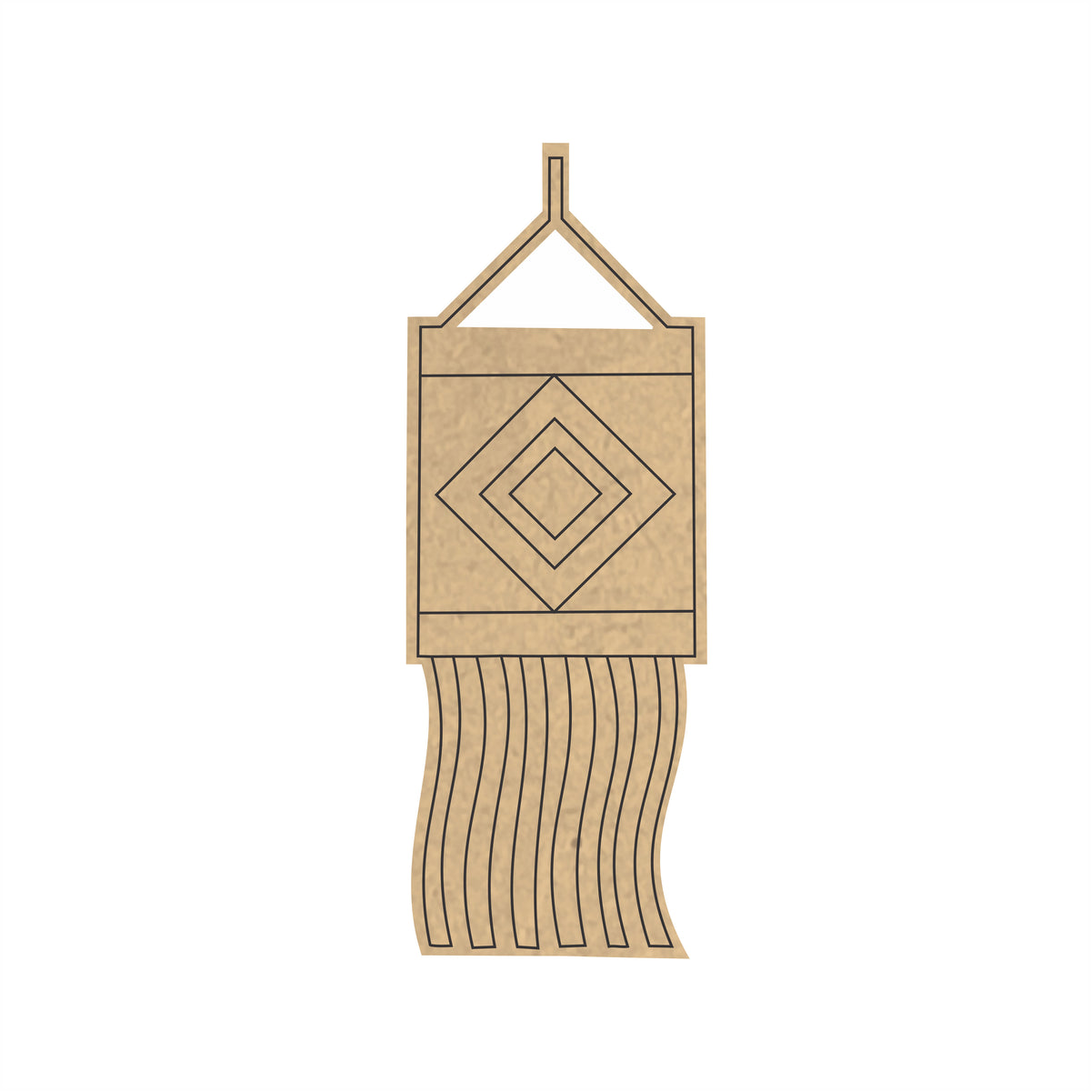 Pre Marked MDF Cutout - Diwali Decor Kandeel 1