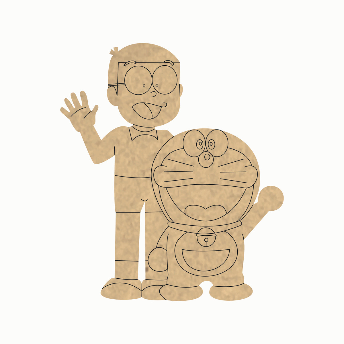 Pre Marked MDF Base - Kids/Doraemon 1