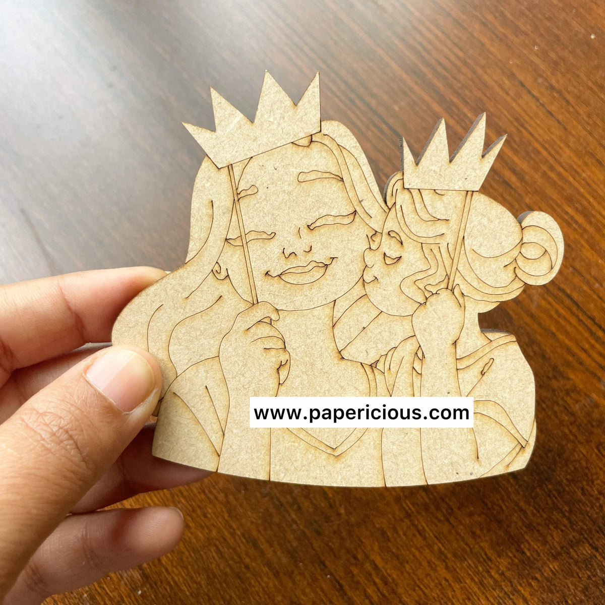 Pre Marked MDF Base -Mom/princess