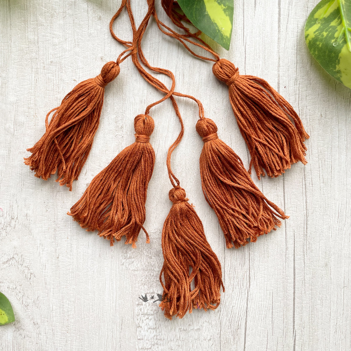 Cotton Thread Tassels - Brown