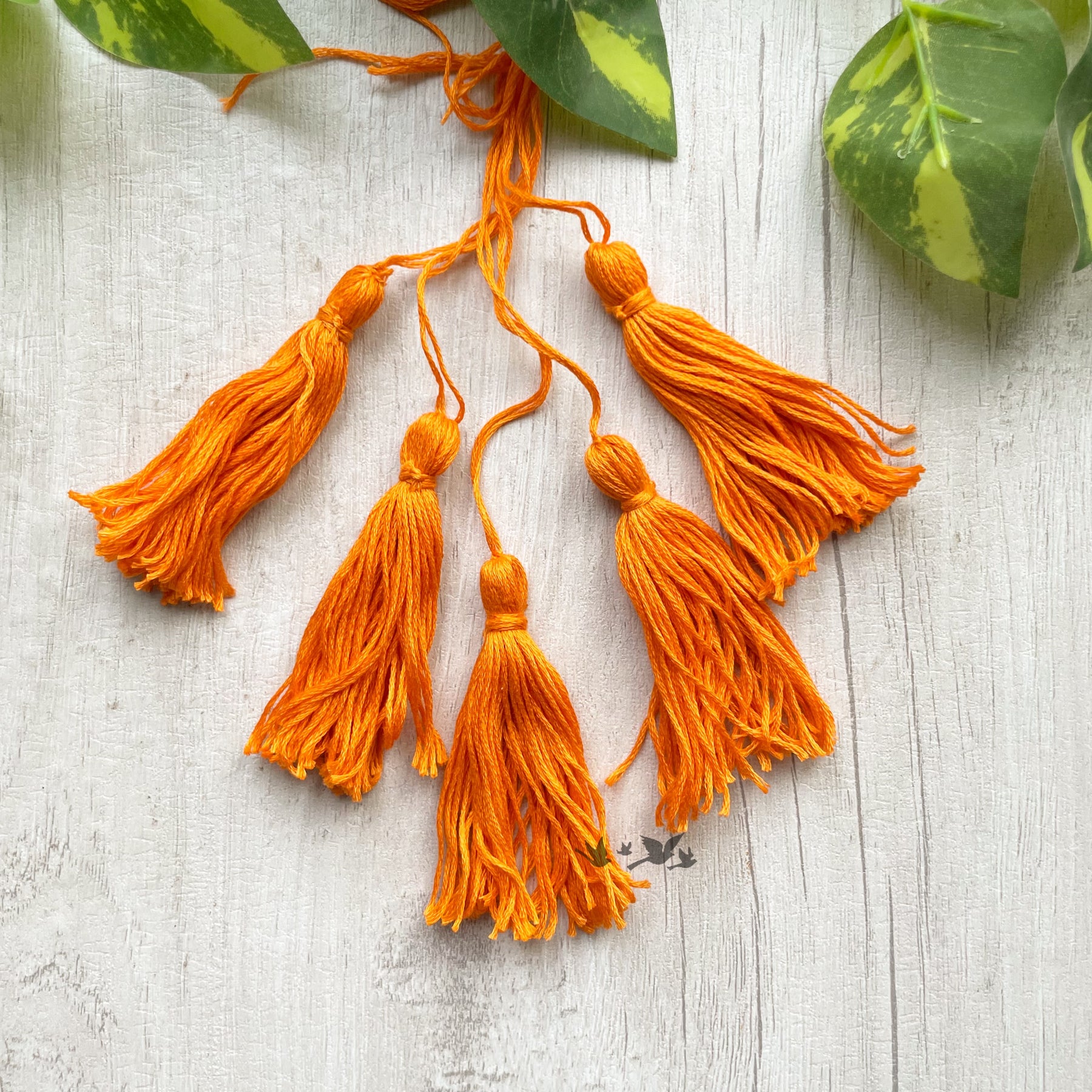 Cotton Thread Tassels - Orange
