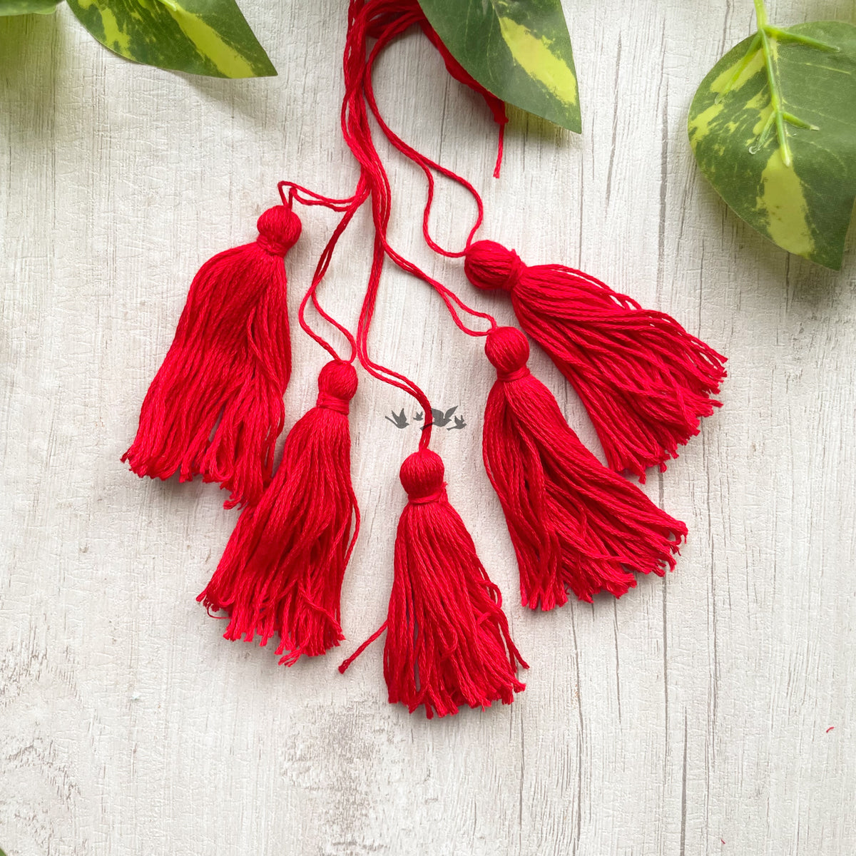 Cotton Thread Tassels - Red