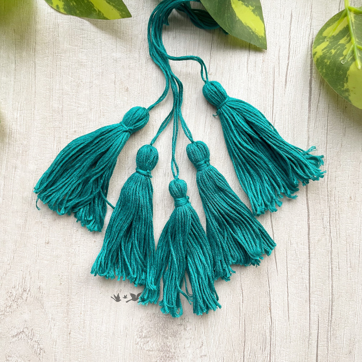 Cotton Thread Tassels - Turquoise