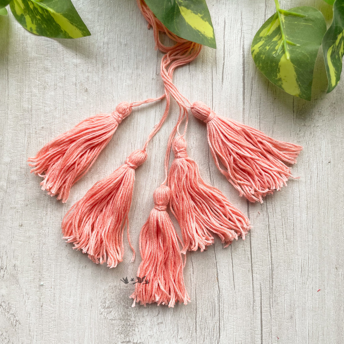 Cotton Thread Tassels - Peach