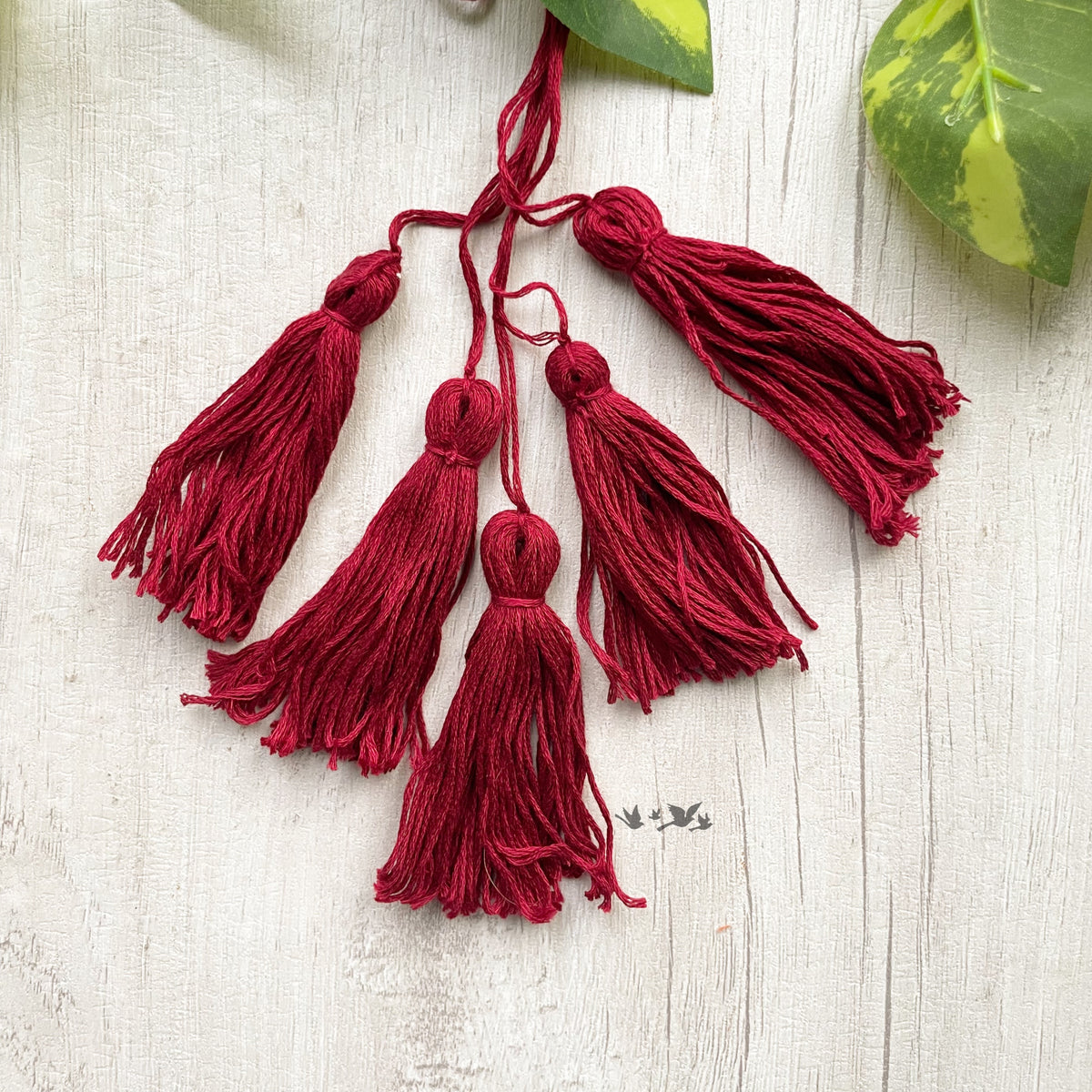 Cotton Thread Tassels - Maroon