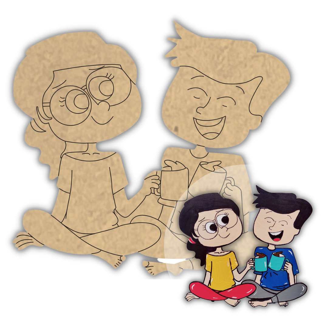 PAPERICIOUS 4mm thick Pre Marked MDF Chai Chat