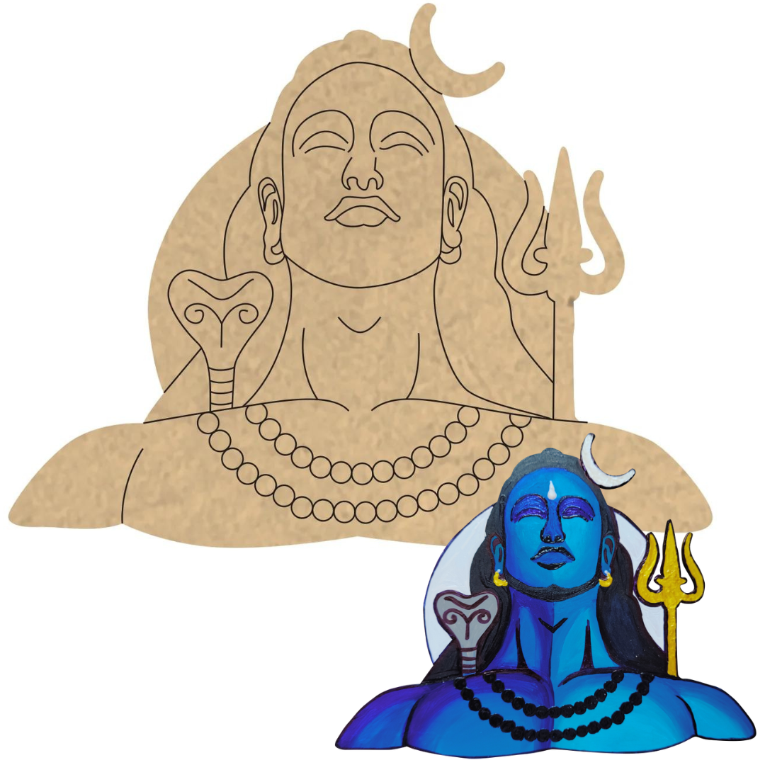 PAPERICIOUS 4mm thick Pre Marked MDF Base Mahakal