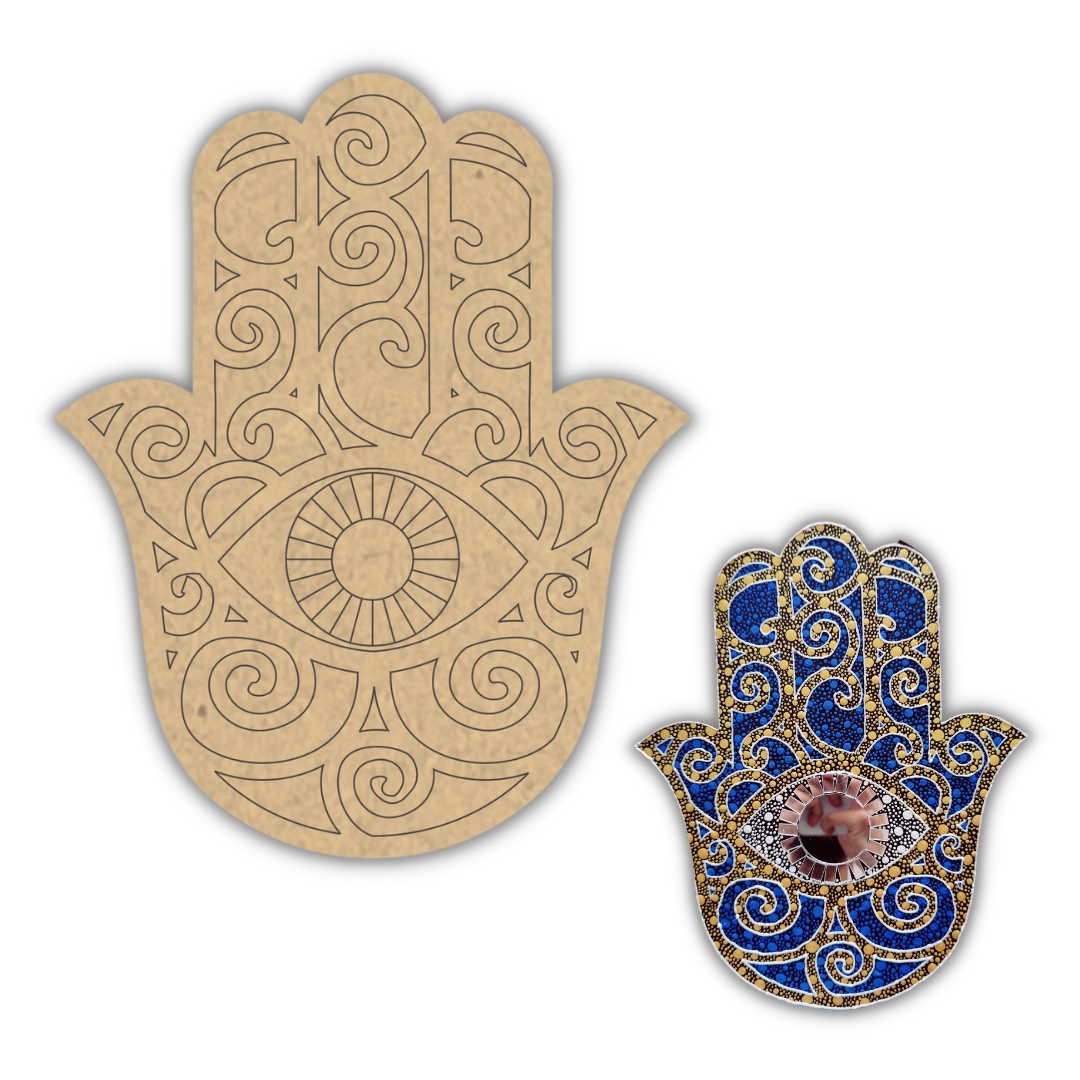 PAPERICIOUS 4mm thick Pre Marked MDF Texture of Hand