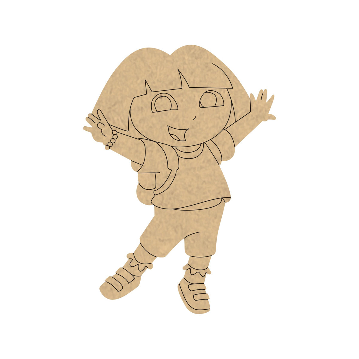 PAPERICIOUS 4mm thick Pre Marked MDF Base Dora explorer