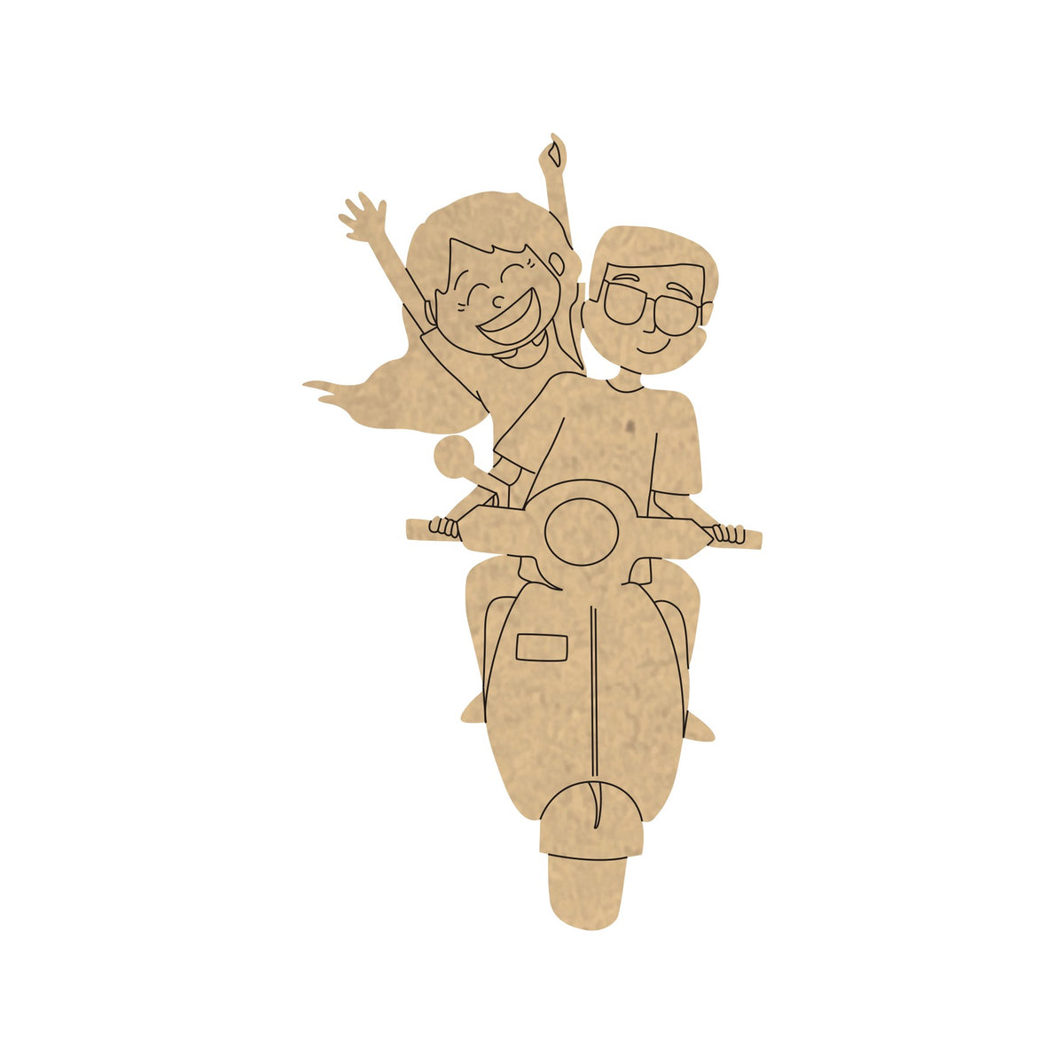 PAPERICIOUS 4mm thick Pre Marked MDF Base Mast Zindagi