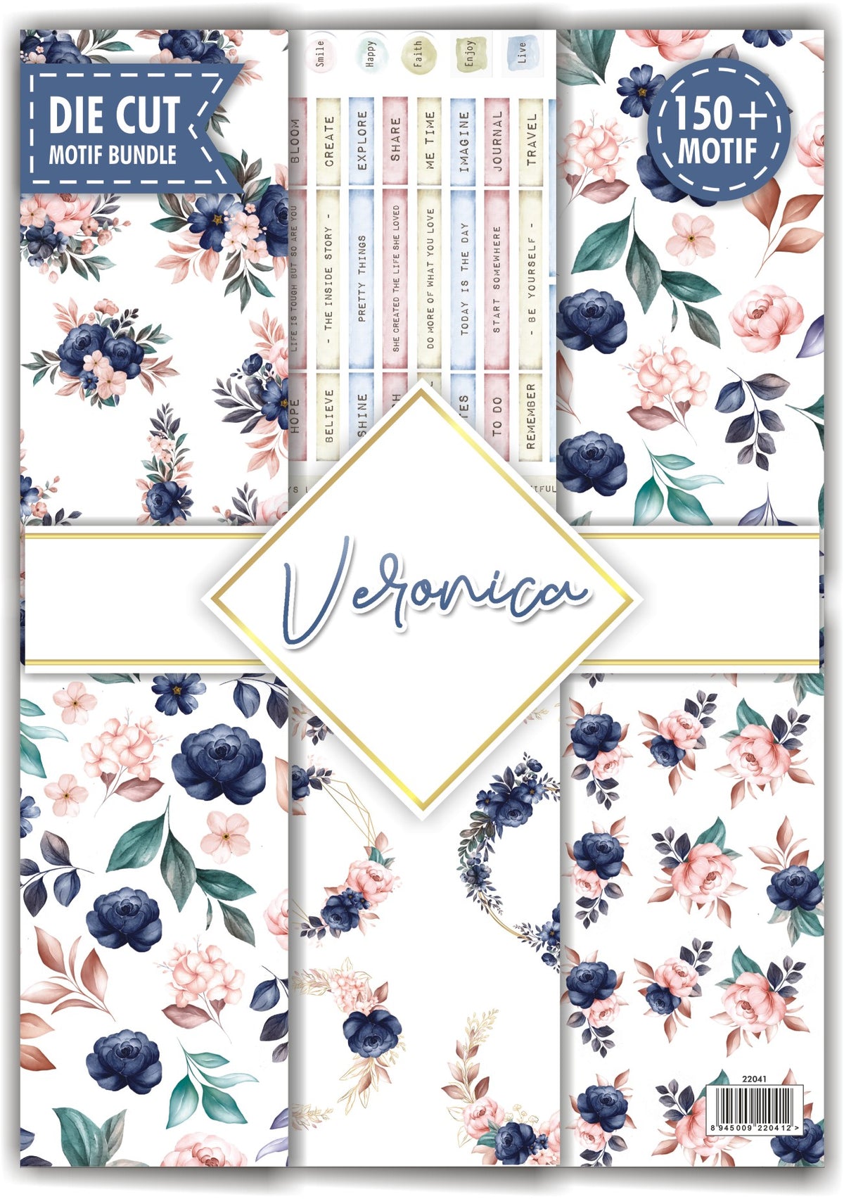 Papericious -Veronica - Motif Bundle - 6 sheets - A4