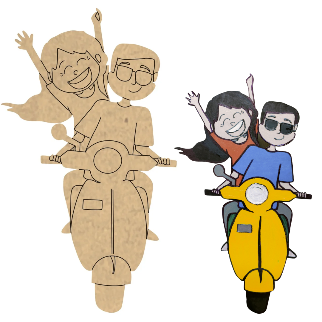 PAPERICIOUS 4mm thick Pre Marked MDF Base Mast Zindagi