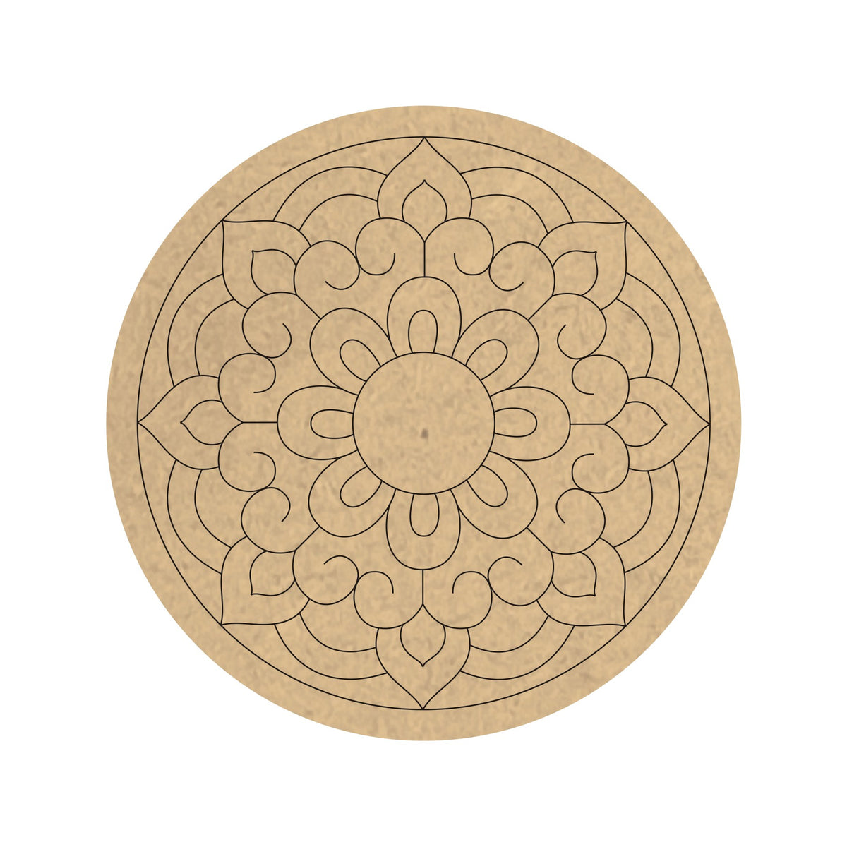 PAPERICIOUS 4mm thick Pre Marked MDF Base Mandala 1