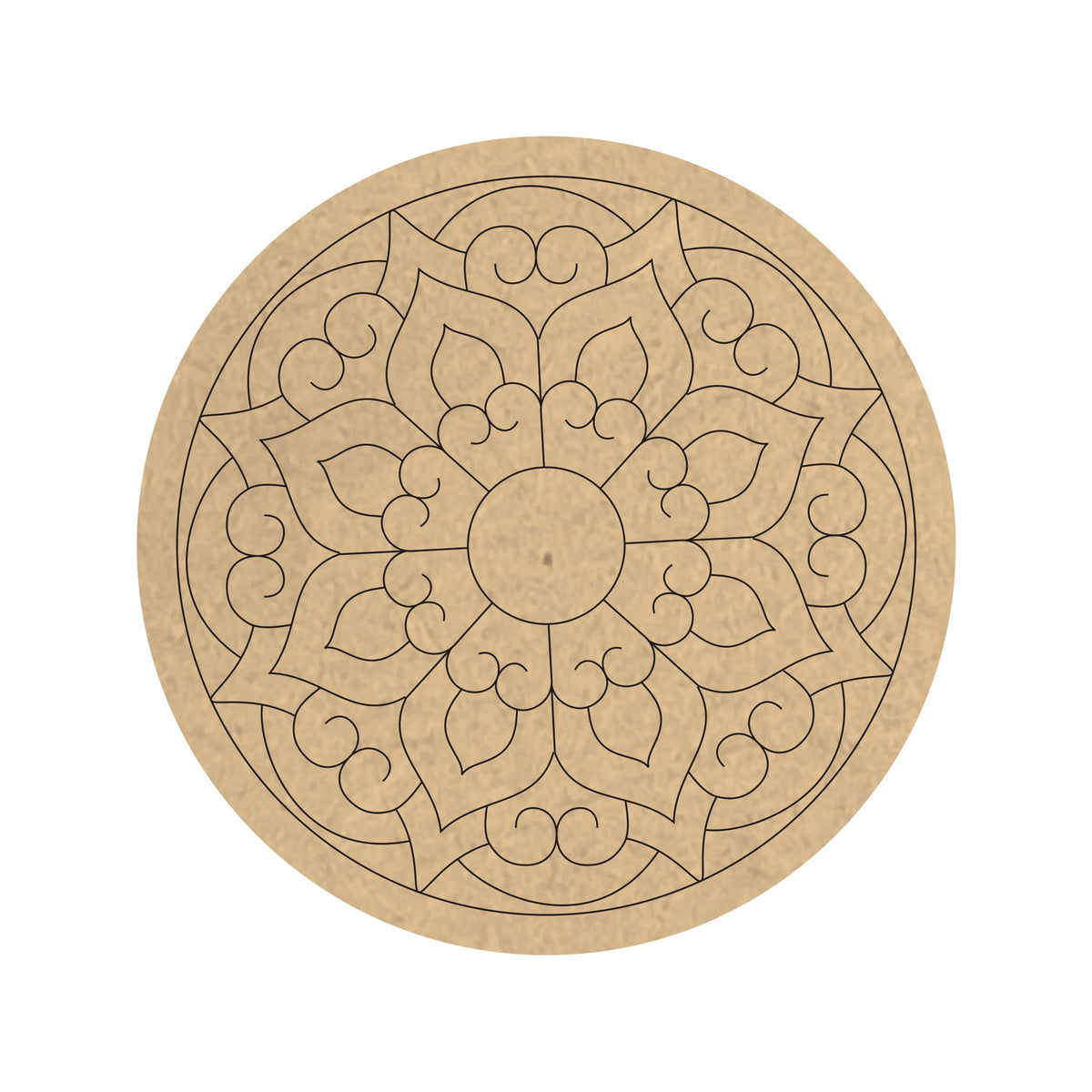 PAPERICIOUS 4mm thick Pre Marked MDF Base Mandala 2