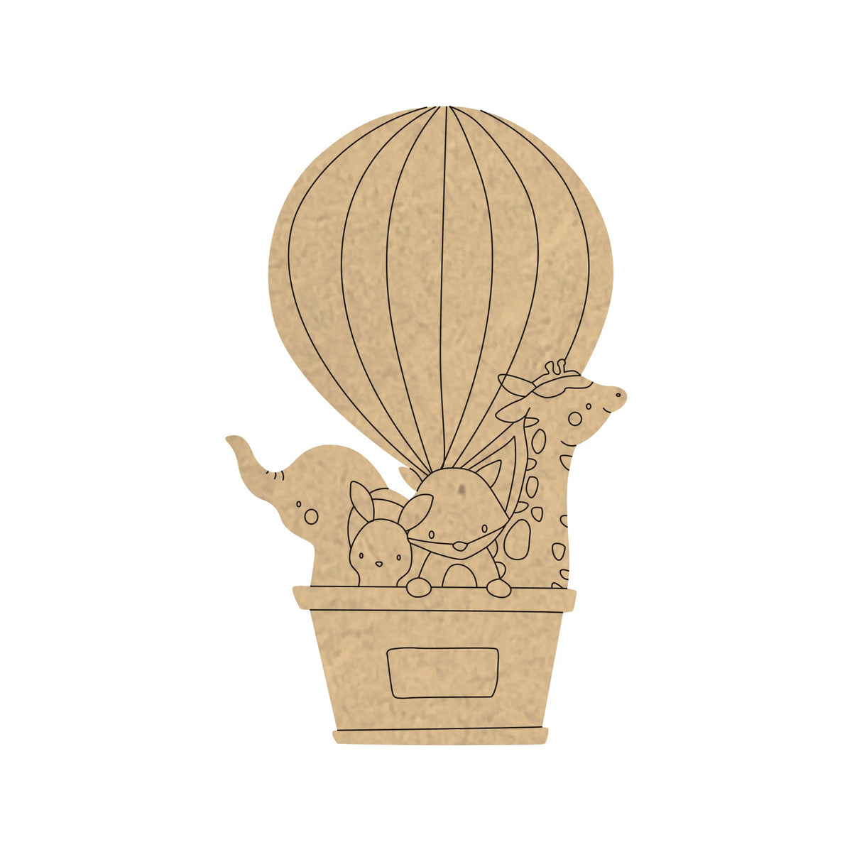 PAPERICIOUS 4mm thick Pre Marked MDF Base Air Balloon Ride