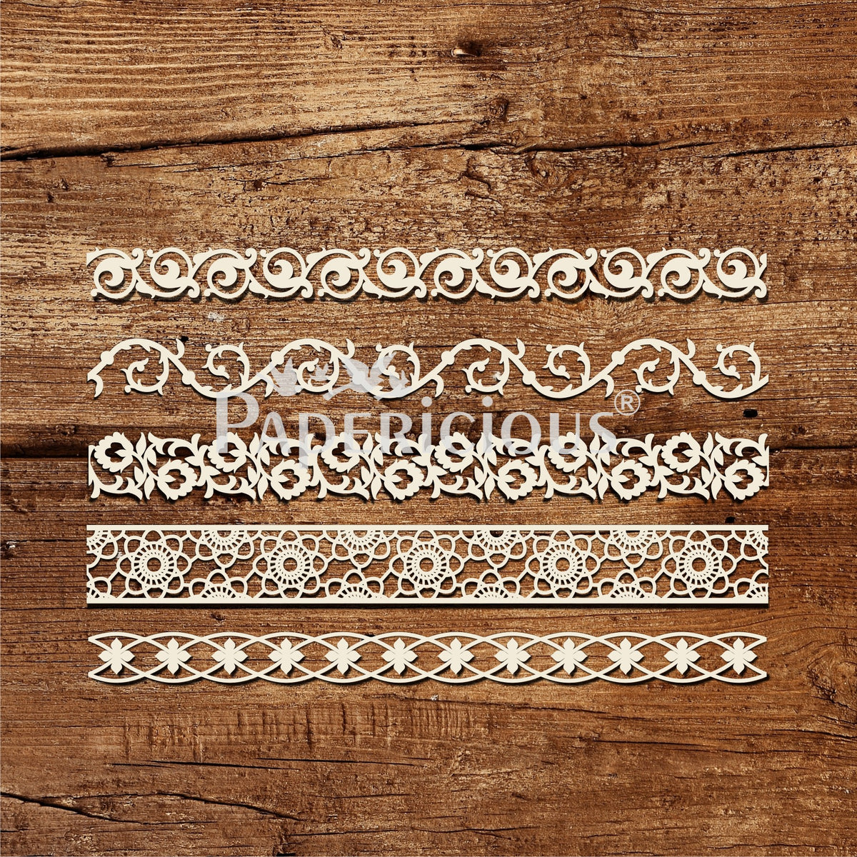 Decorative Border Trim Laser Cut Theme Chipboard Embellishments - 6x12 Inch