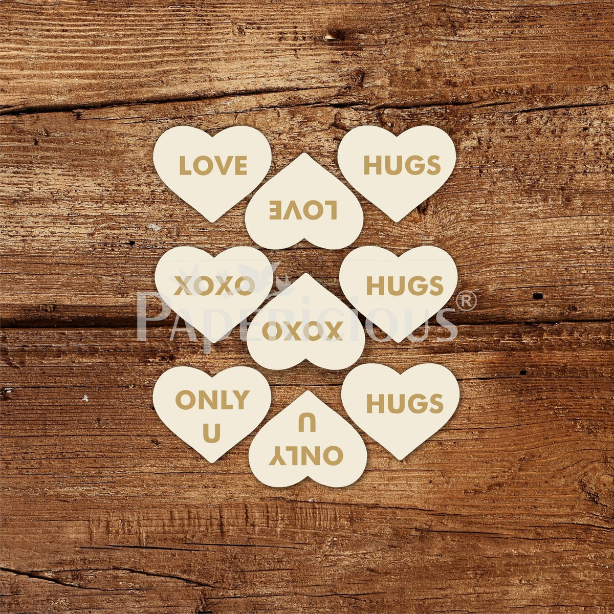 PAPERICIOUS - Mini Embellishments - Engraved Heart