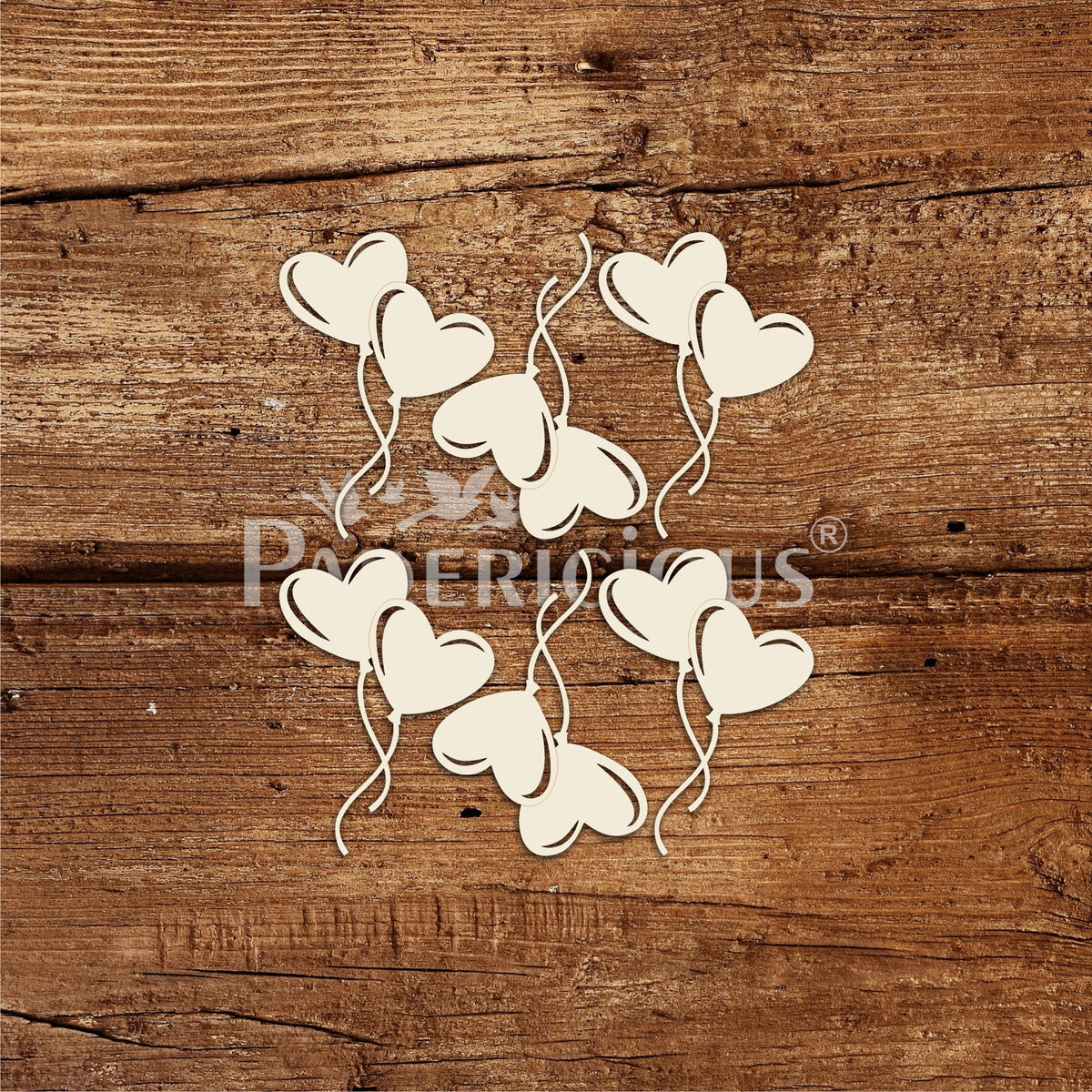 PAPERICIOUS - Mini Embellishments - Heart Balloons