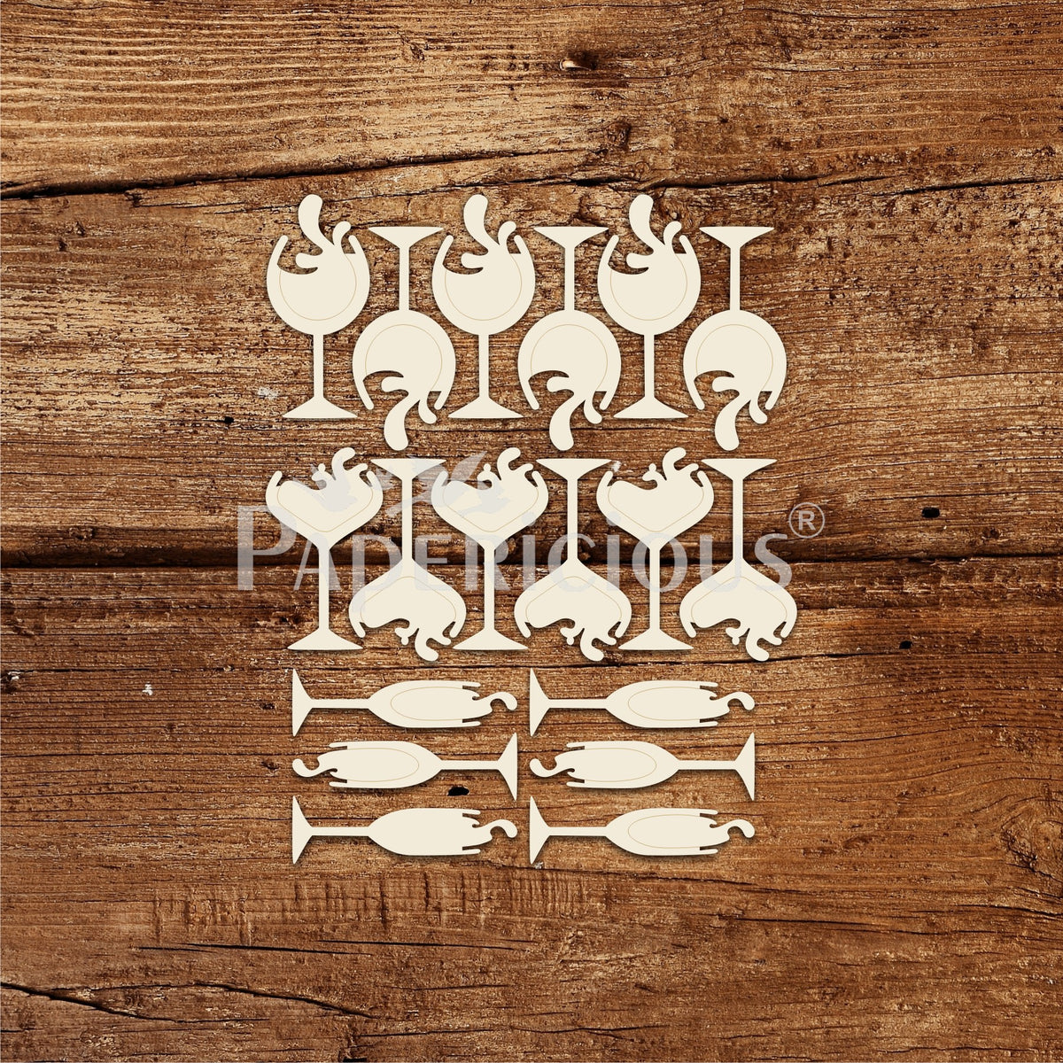 PAPERICIOUS - Mini Embellishments - Overflow Wine