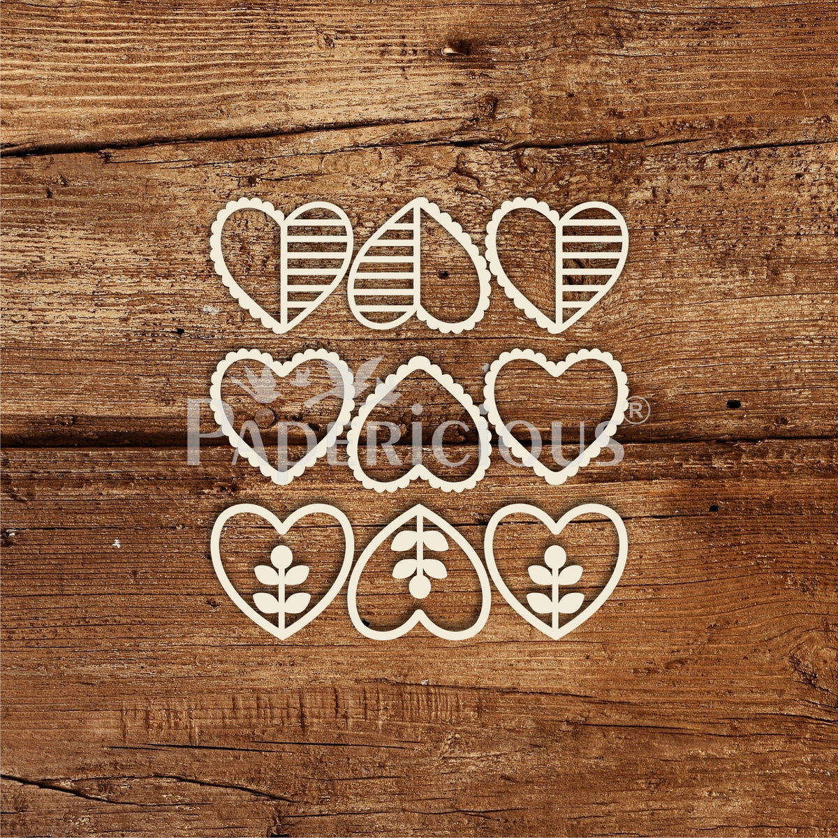 PAPERICIOUS - Mini Embellishments - Heartish