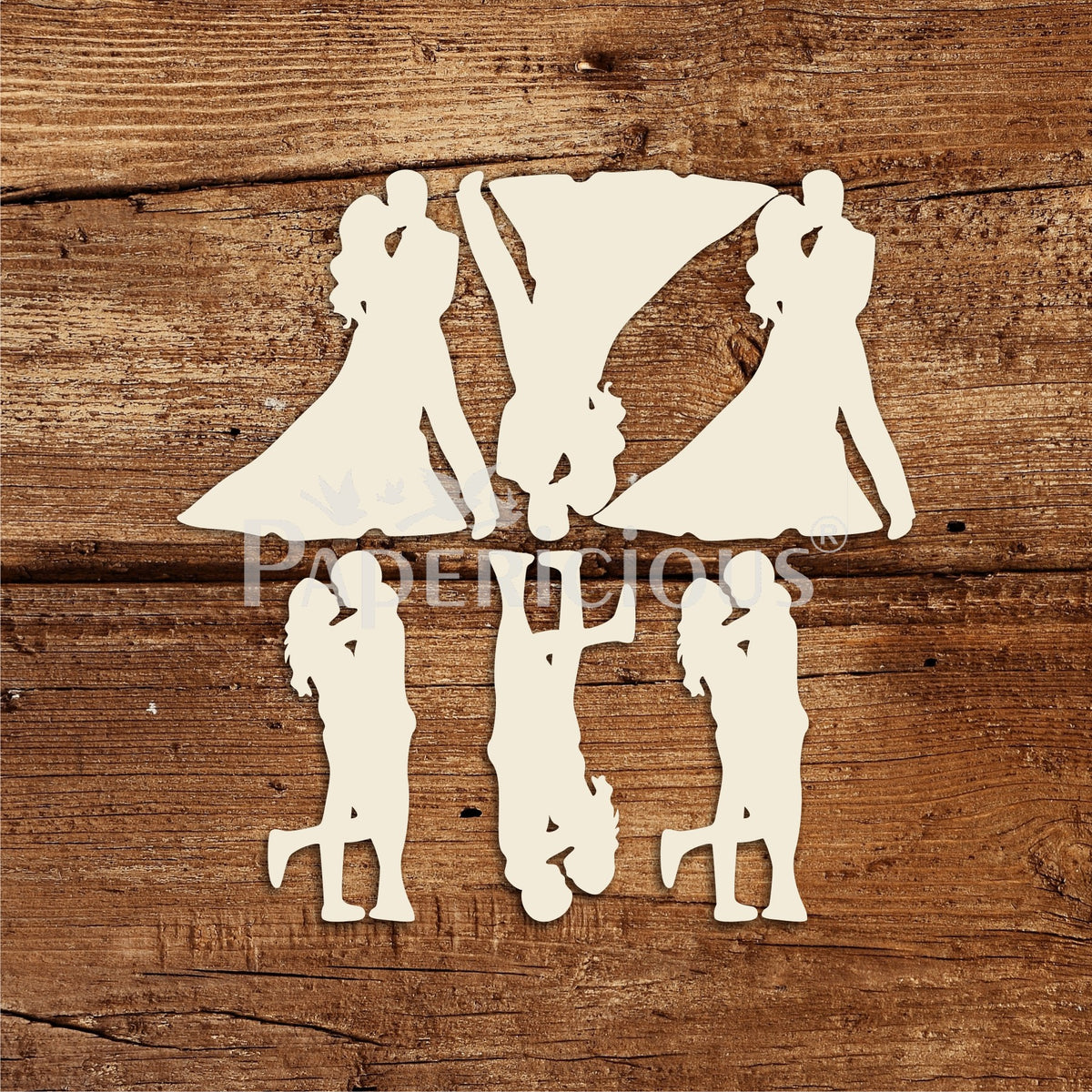 PAPERICIOUS - Mini Embellishments - Cute Lovable Couples