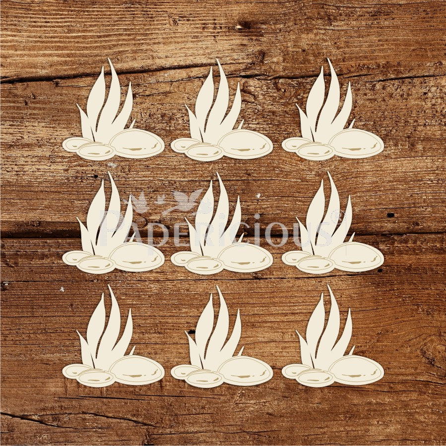 PAPERICIOUS - Mini Embellishments - Stones and grass