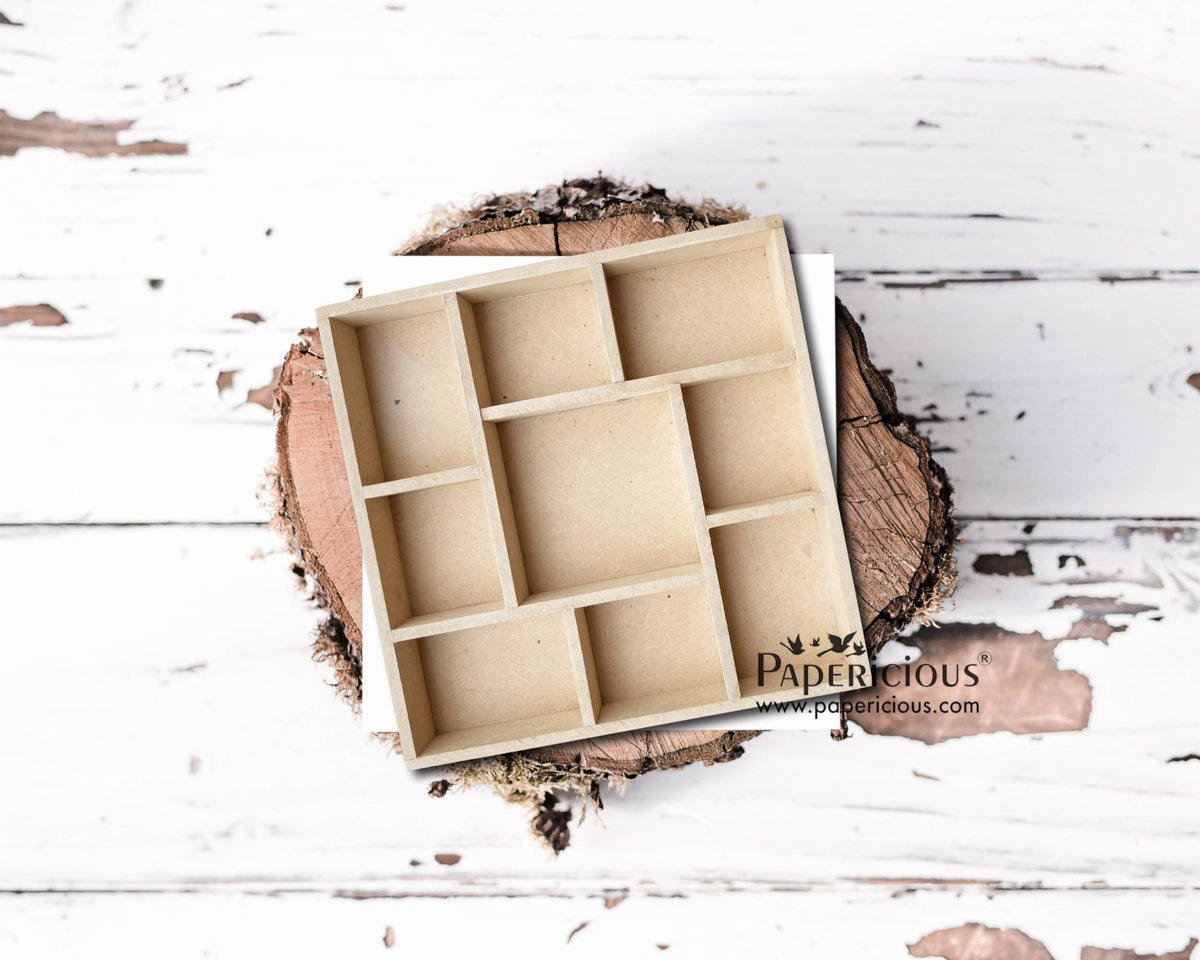 Papericious Printer Tray / Shadow Frame - Central 8 Partition