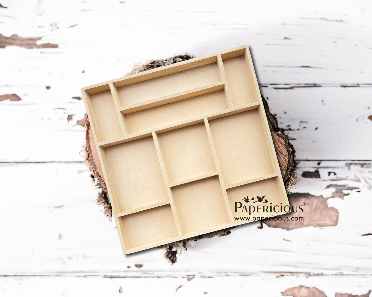 Papericious Printer Tray / Shadow Frame - 12x12 inch - 10 Photogenic Partition