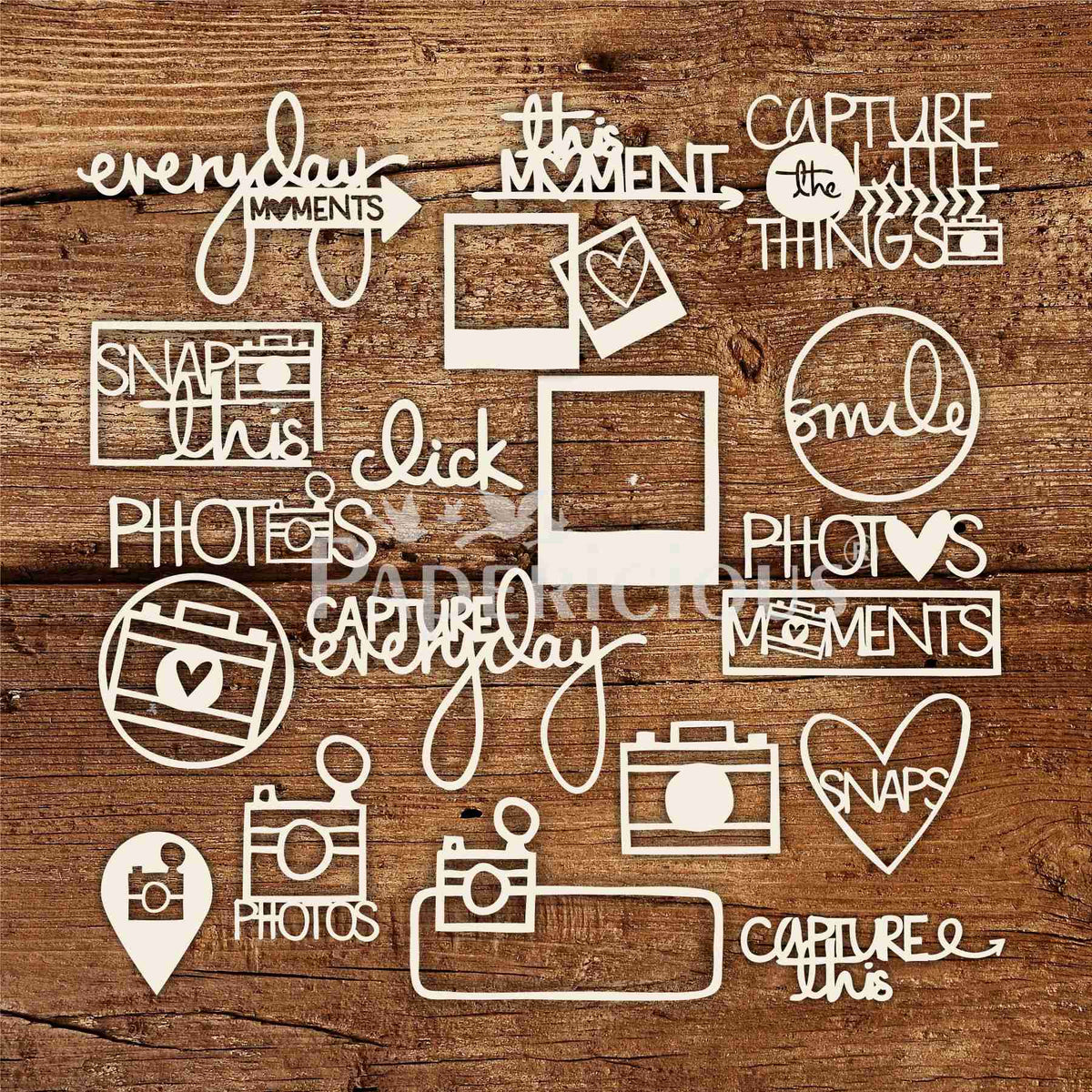 Moments - 6x12 Inch Laser Cut Theme Chipboard (1.4mm)