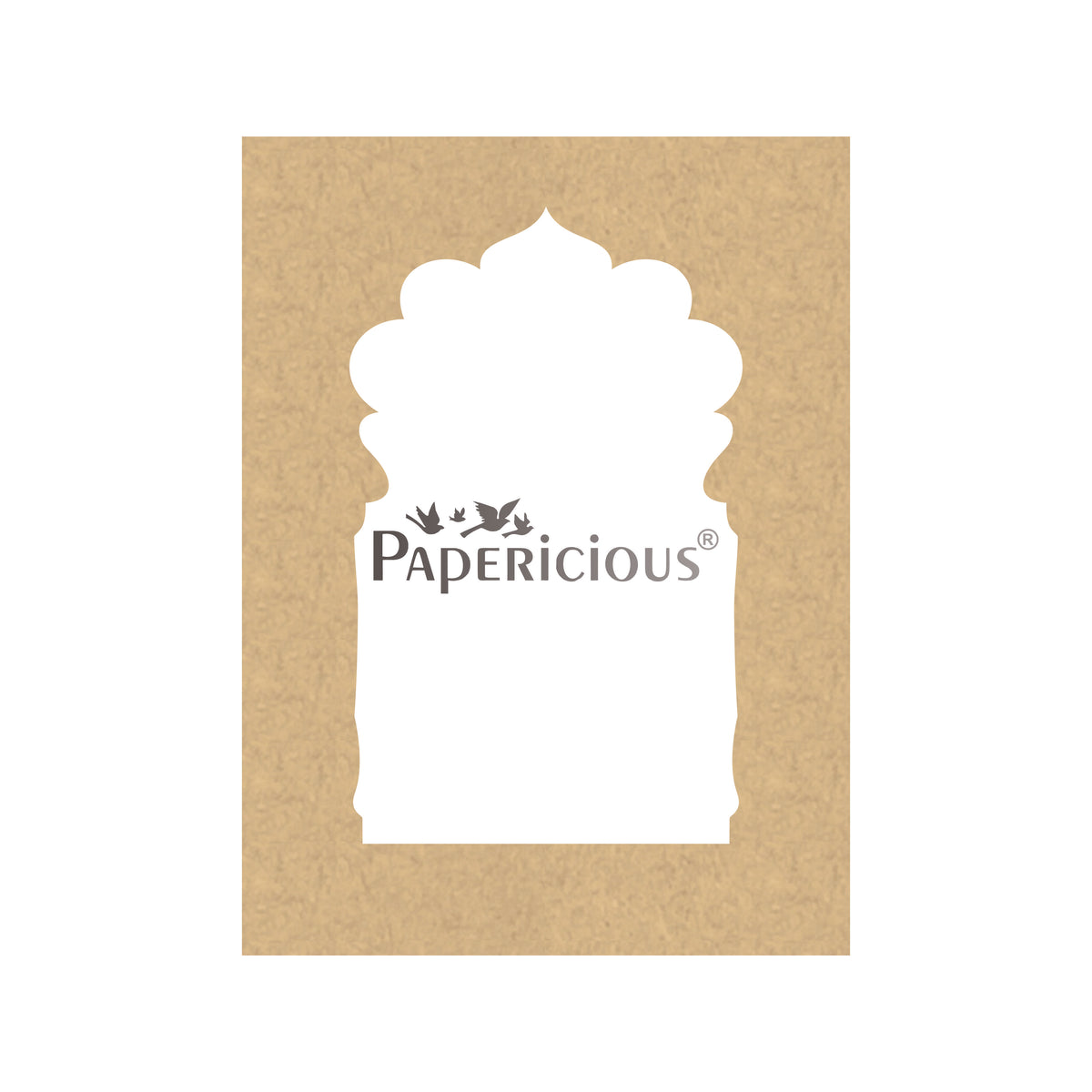 4mm thick Pre Marked MDF Base Traditional Jharokha / Window