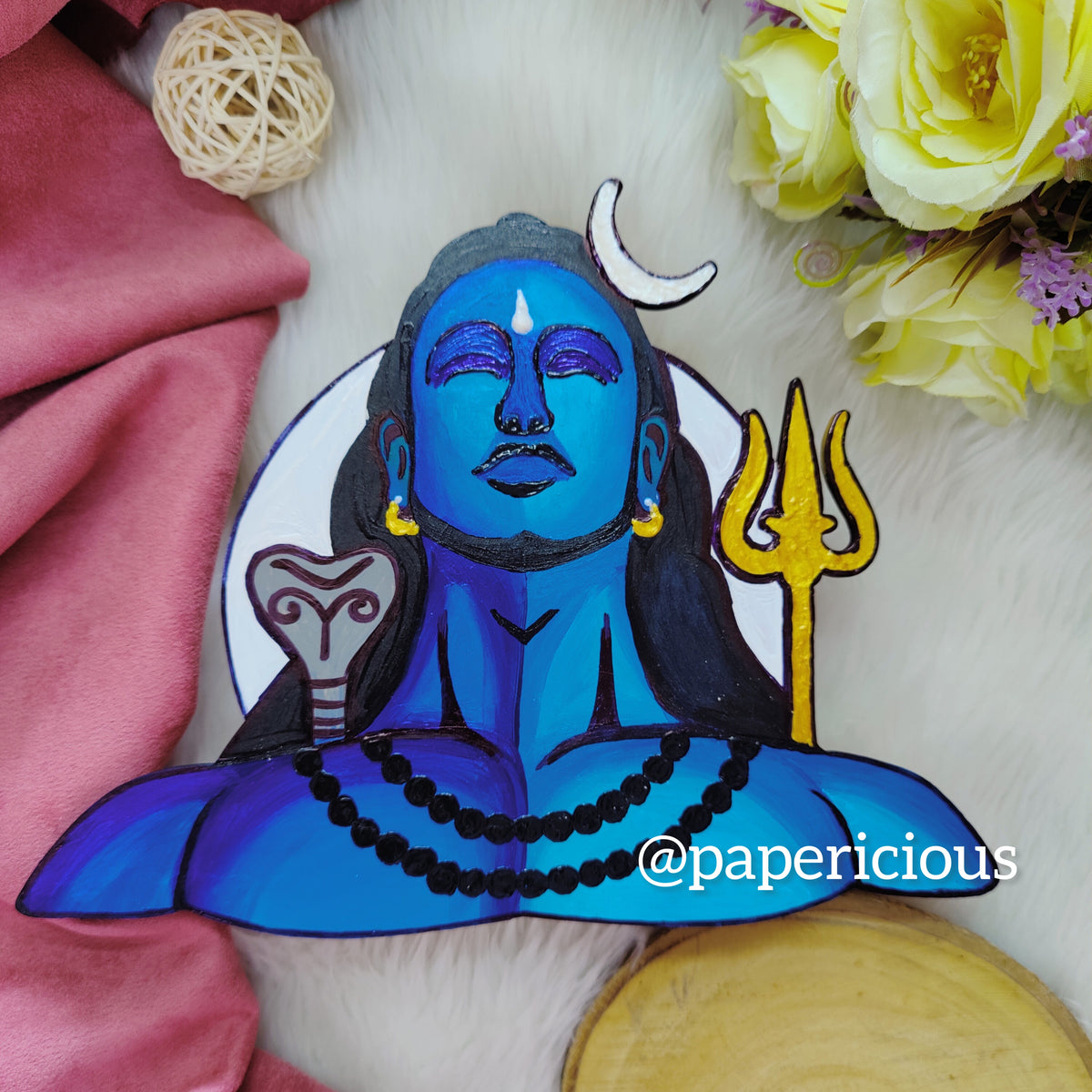 PAPERICIOUS 4mm thick Pre Marked MDF Base Mahakal