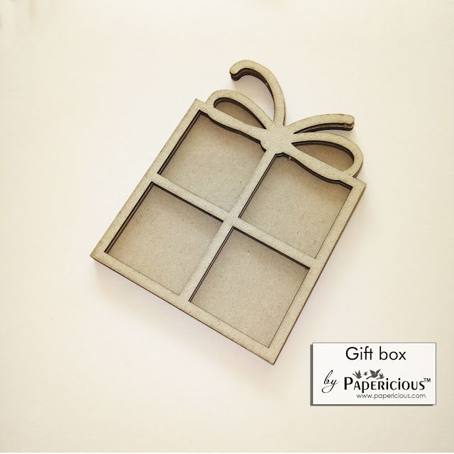 Laser Cut 3D Shaker Chipboard (1.4mm) - Gift Box