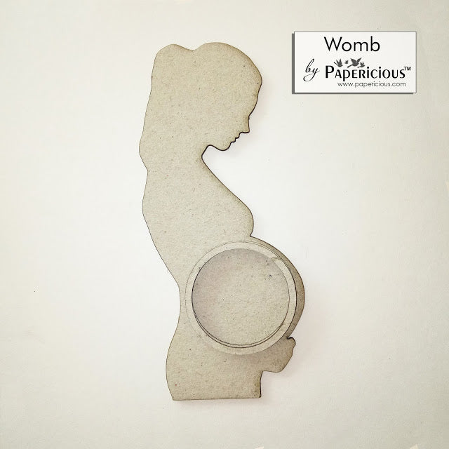 Laser Cut 3D Shaker Chipboard (1.4mm) - Womb