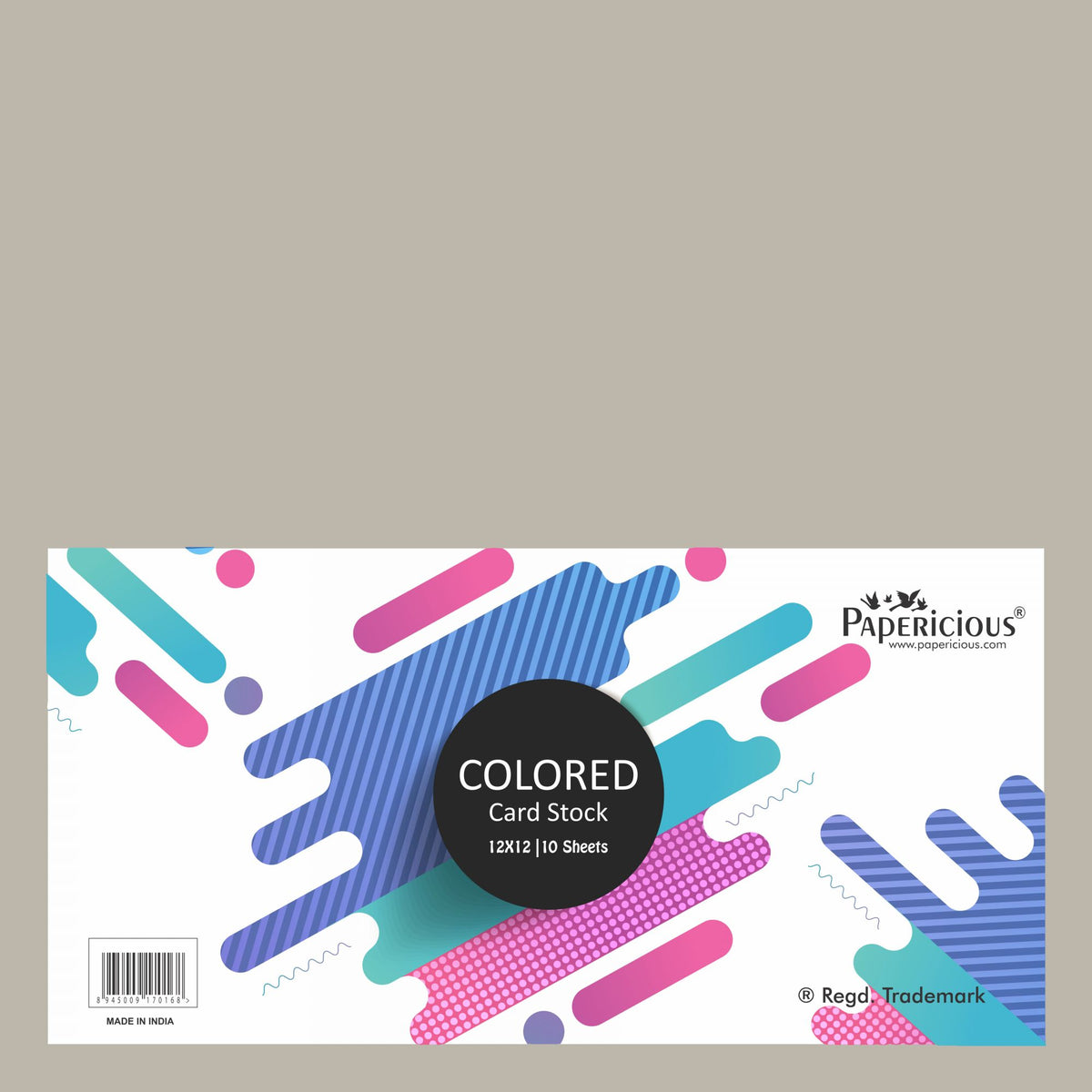 PAPERICIOUS - Colombo - 250GSM Colored Cardstock 12x12 inch / 10 Sheets