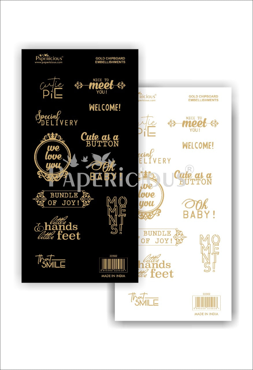 Papericious - Cute a Pie - Die-Cut Embellsihments 6x12 inch