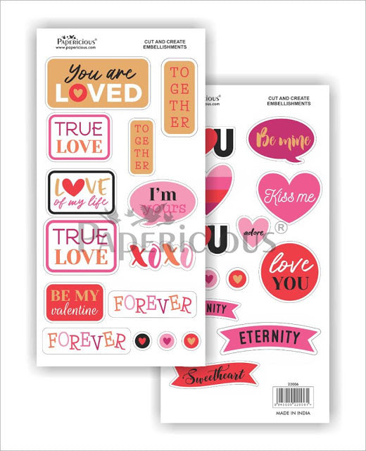 Papericious - Love Actually - Cut & Create Embellishments 6x12inch