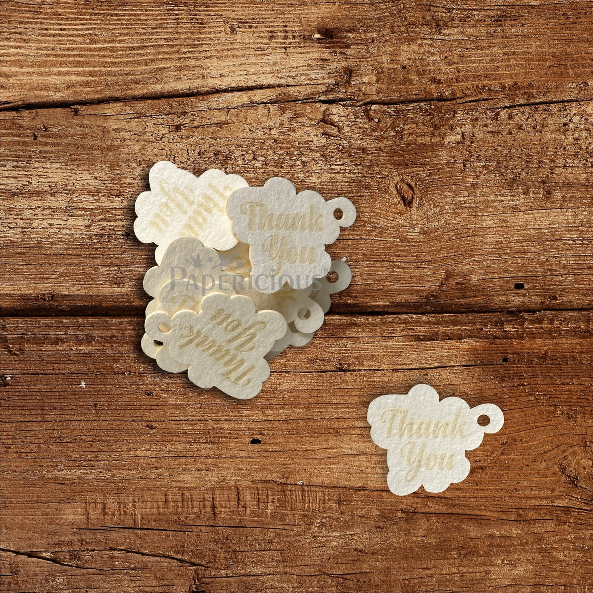 PAPERICIOUS - Mini Embellishments - Thank You Tags