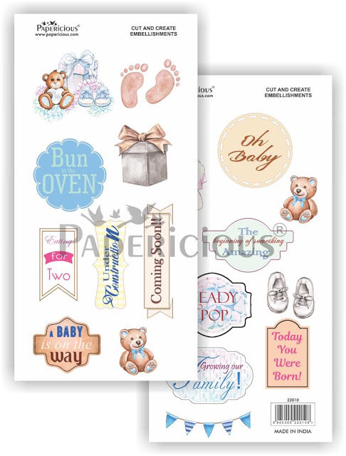 Papericious - Mom to be - Cut & Create Embellishments 6x12inch