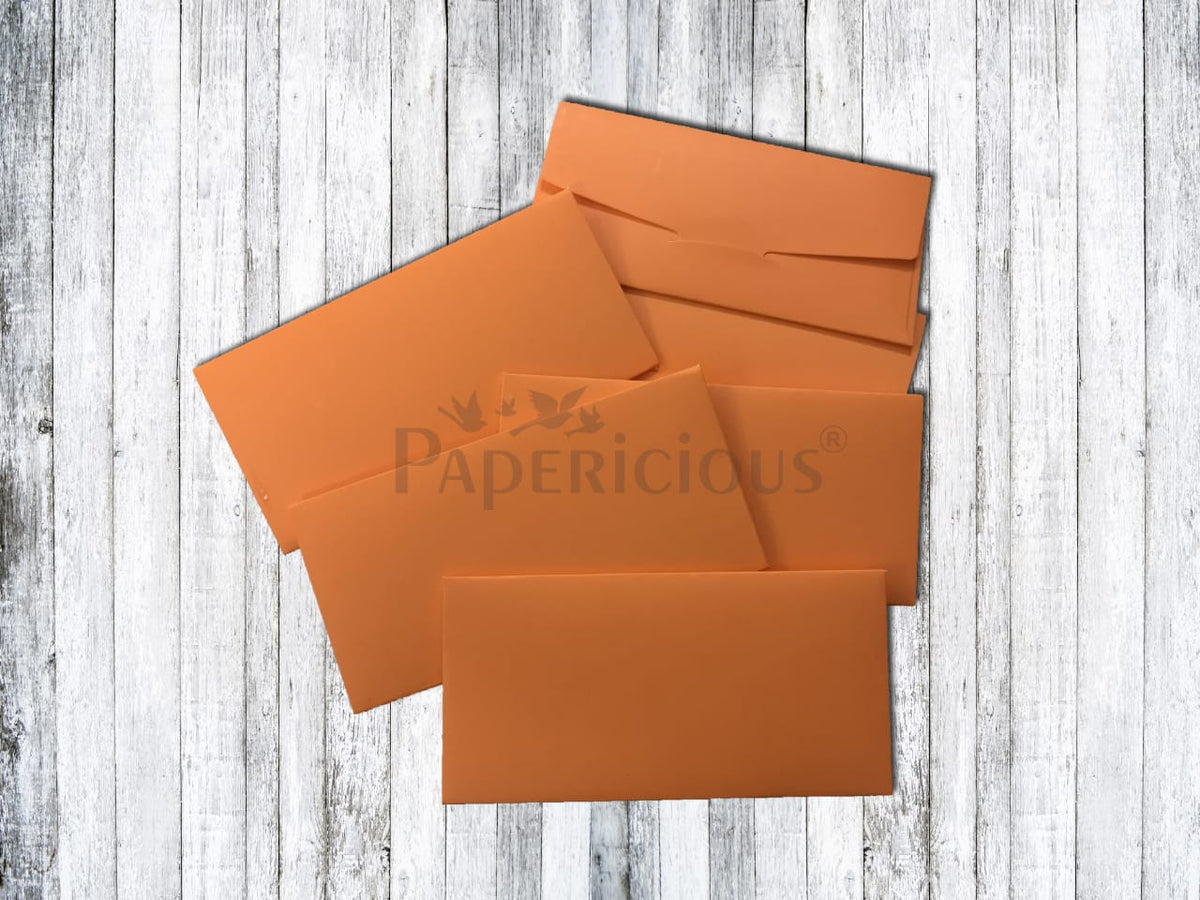 Papericious - Tangy Orange - Cash Envelope 6 Pcs