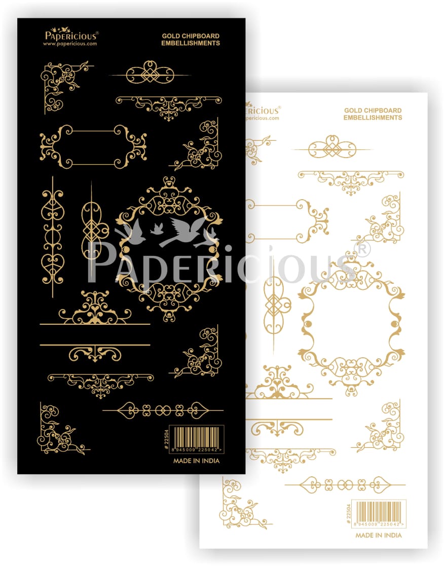 Papericious - Vintage Ornaments - Die-Cut Embellishment- Motif Sheet