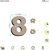 PAPERICIOUS 1.5 inch MDF Numeral - 8