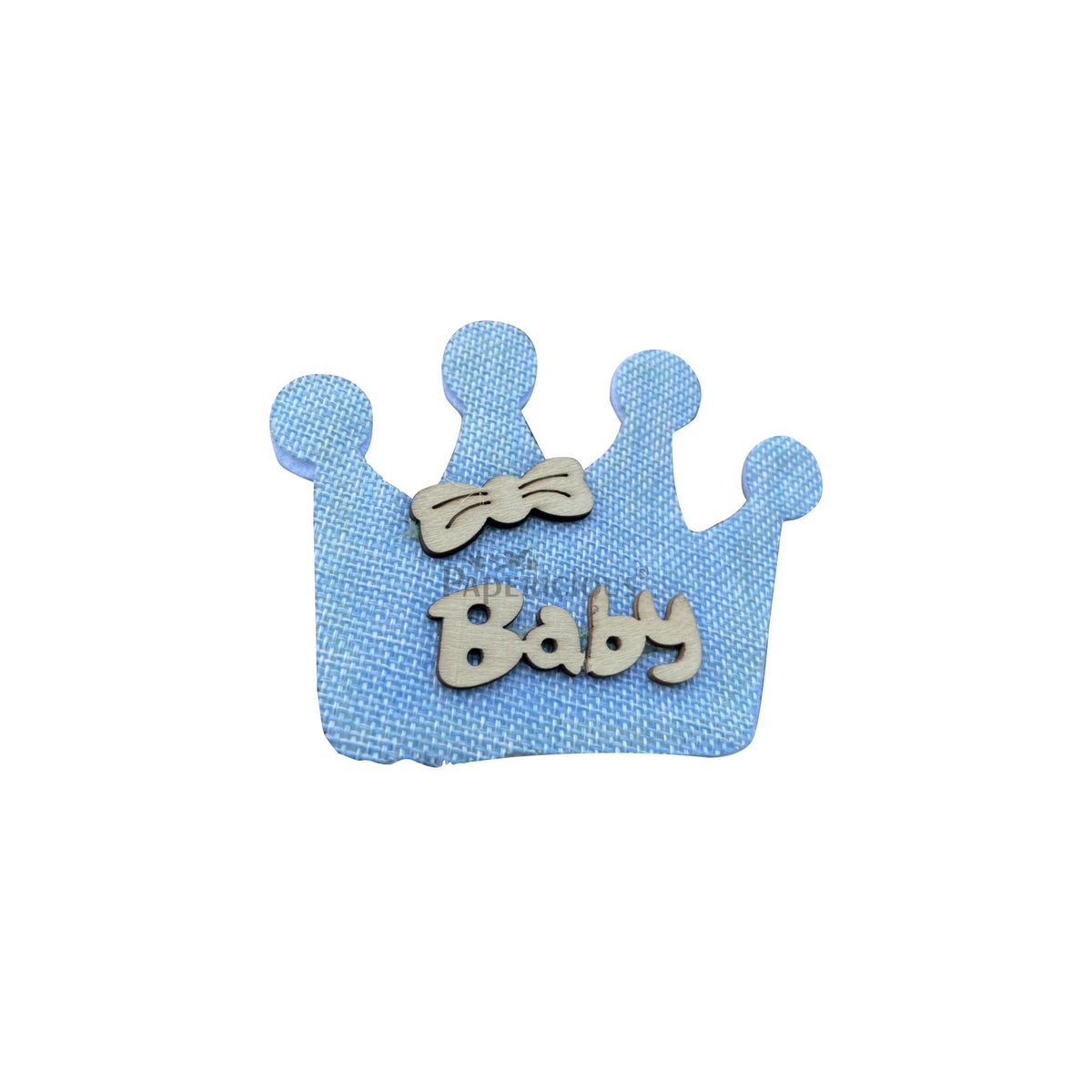 PAPERICIOUS - Felt Baby Crown Embellishment - Ready to Use - 1 pcs