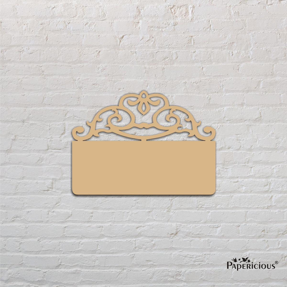 PAPERICIOUS 4.2mm thick MDF Name Plate Contemporary