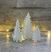 PAPERICIOUS - 3D Chipboard Embellishments - Unassembled Christmas Trees