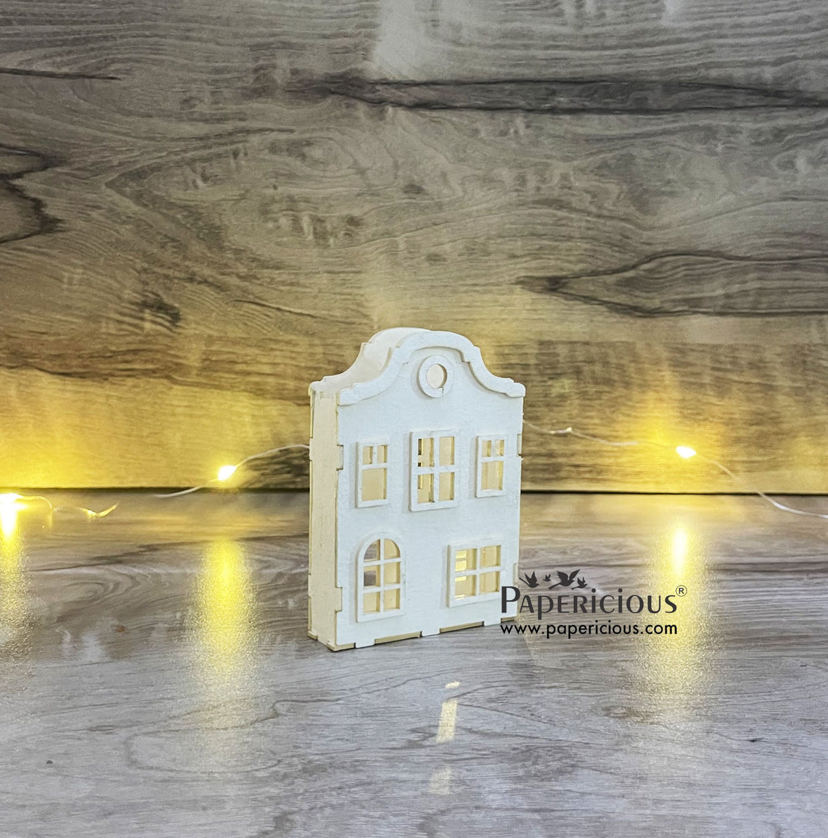 PAPERICIOUS - 3D Chipboard Embellishments - Unassembled Scandi House Model-4