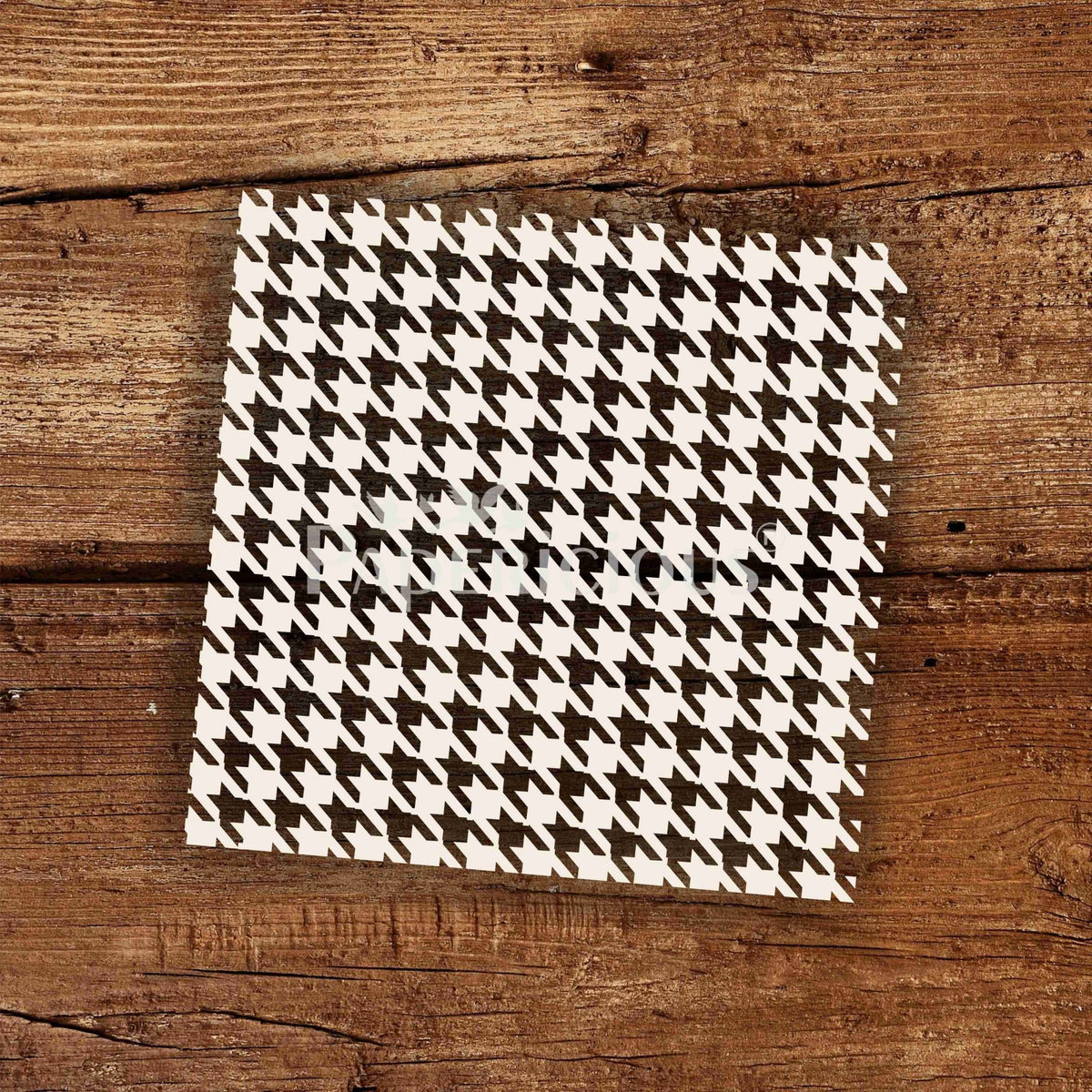Houndstooth - 6x6 Inch Laser Cut Pattern Chippis