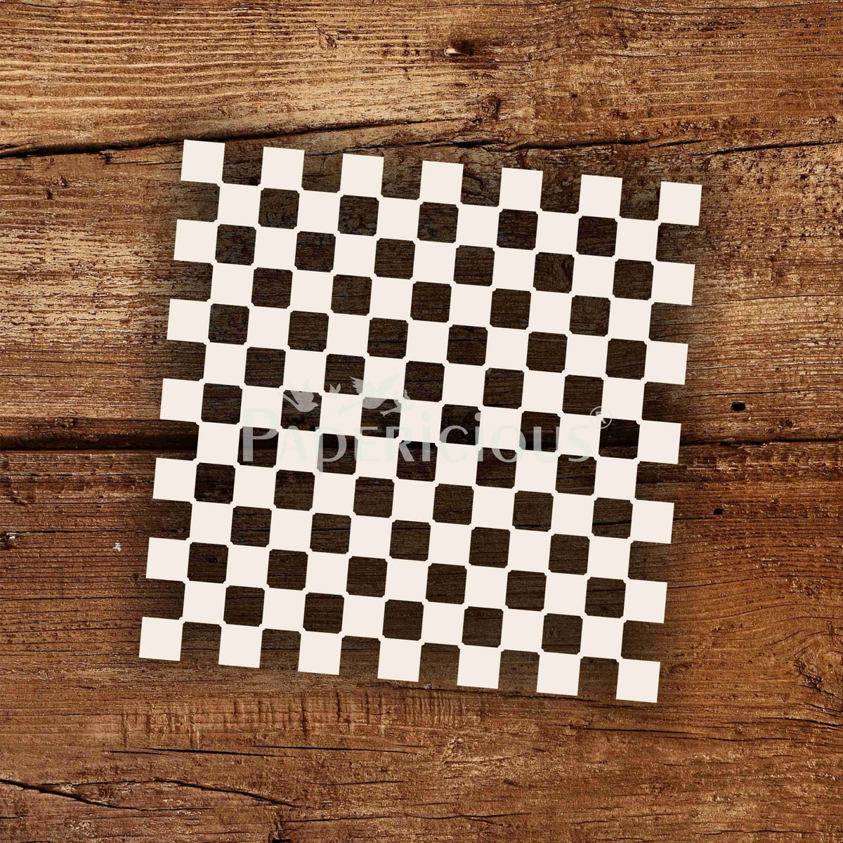 Chequer - 6x6 Inch Laser Cut Pattern Chippis