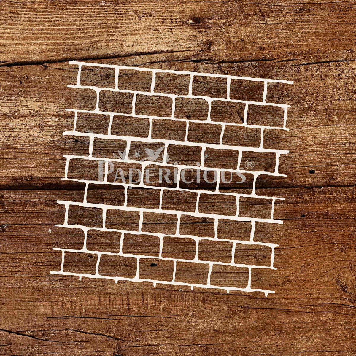 Shabby Bricks- 6x6 Inch Laser Cut Pattern Chippis