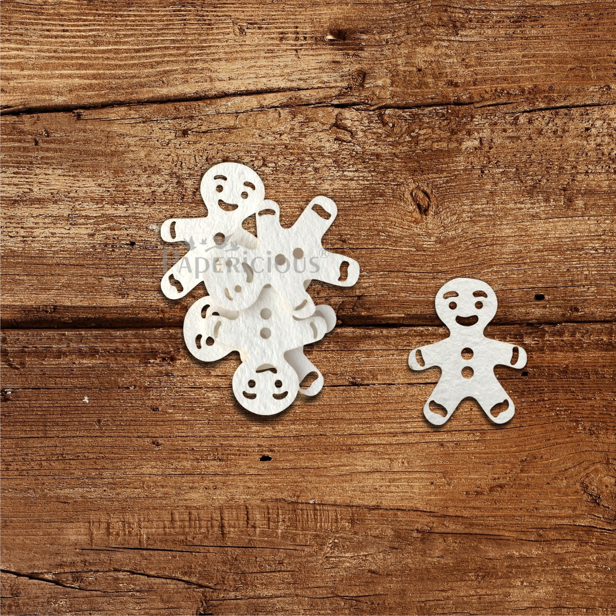PAPERICIOUS - Mini Embellishments - Christmas / Xmas Ginger Bread