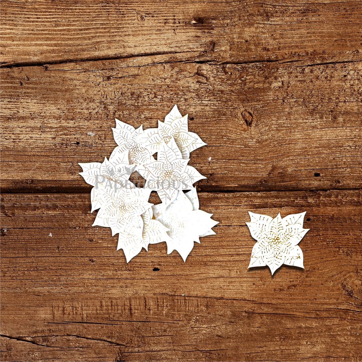 PAPERICIOUS - Mini Embellishments - Christmas / Xmas Mini Poinsetia